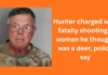 Hunter charged with fatally shooting a woman he thought was a deer, police say Hunter charged with fatally shooting a woman he thought was a deer, police say